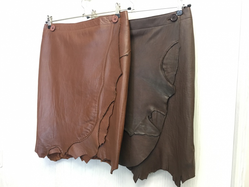 Stoichart Leder Wickelrock